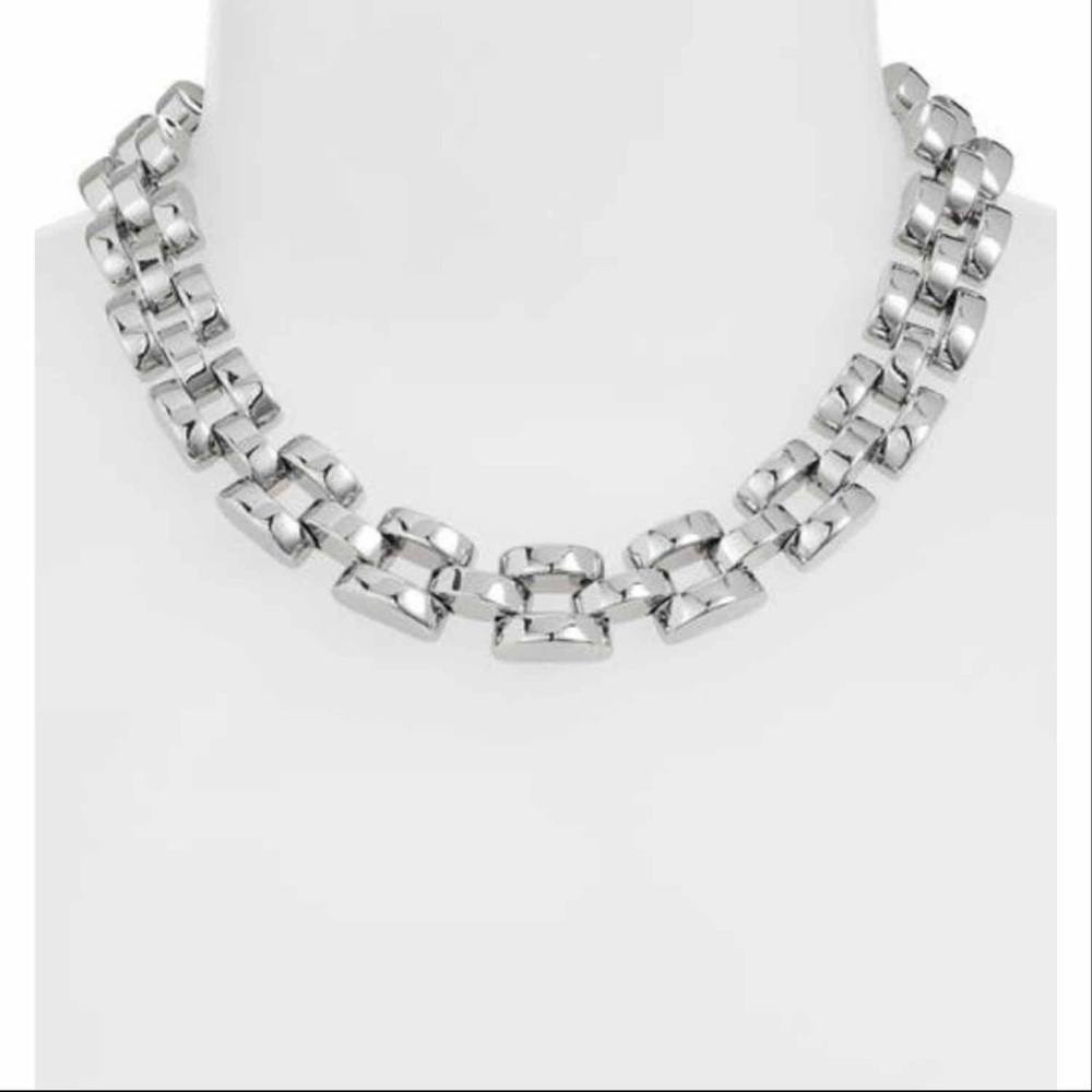 Kate Spade Silver Sliced Scallops Collar Necklace - Picture 5 of 5
